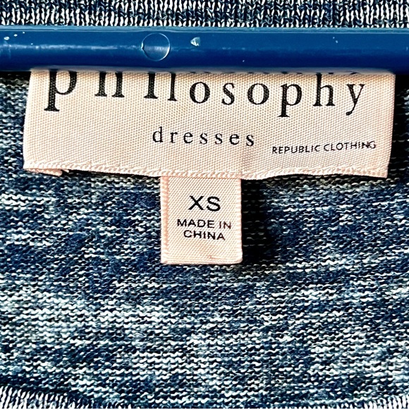 PHILOSOPHY REPUBLIC Clothing Heathered Ruched Body Hugging Dress—SZ. XS - Picture 9 of 15